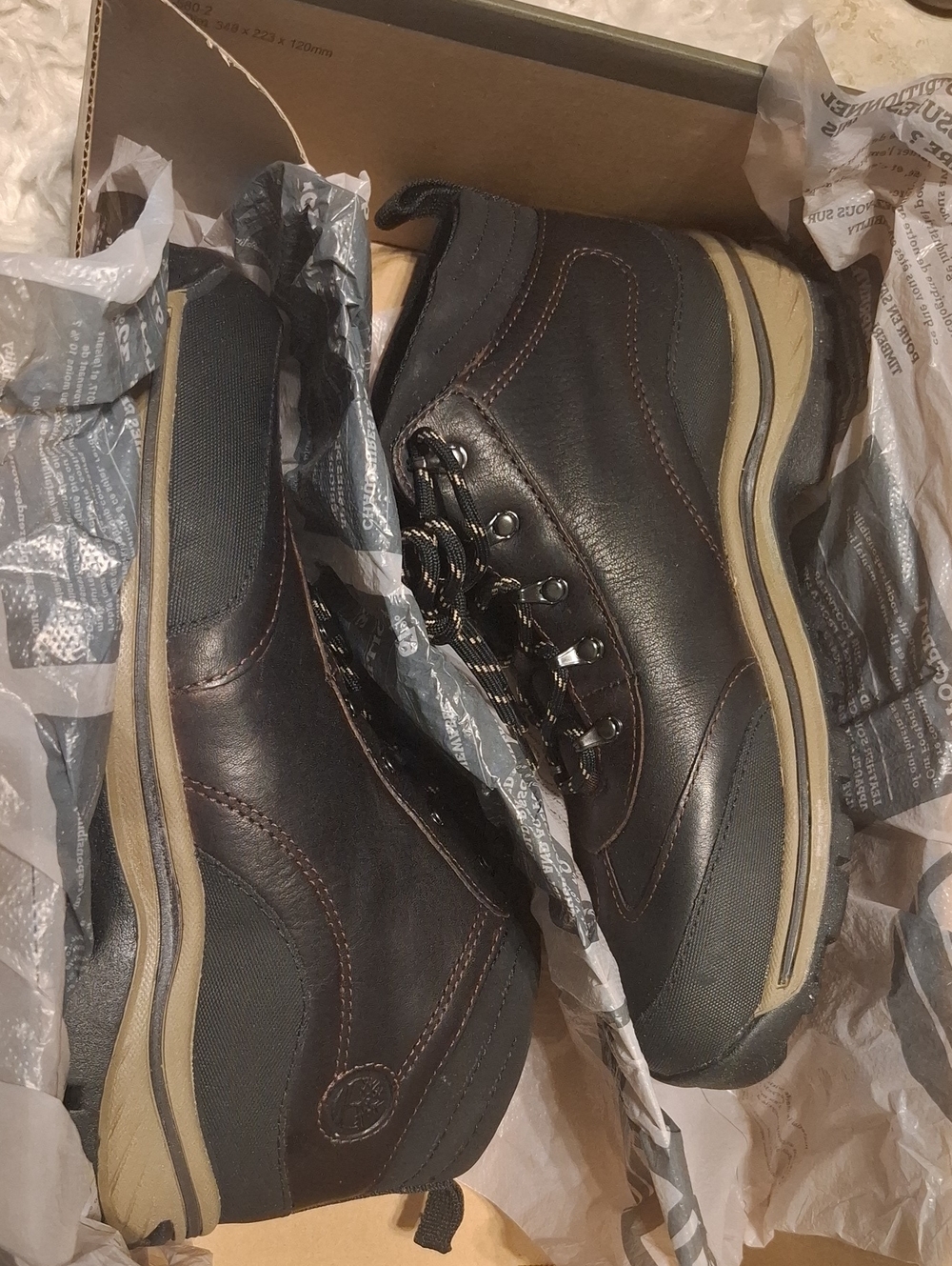 Timberland Back Road Leather Hiking Boots New Junior 6 / Womens 7.5